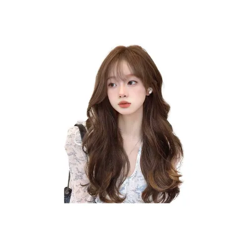 JUZIYE Длинный набор париков с кудрявыми волосами цвет шампанское золото коричневый