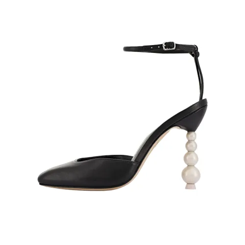 SOPHIA WEBSTER Perla Нестандартный каблук Высокие каблуки 10 см Женские Черный