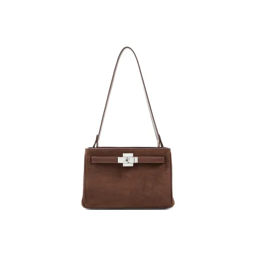 teenmix Сумка Kelly из коровьей кожи сумка через плечо среднего размера женская кофейного карамельного цвета