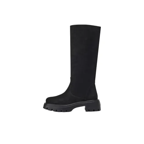 Stuart Weitzman SW Колено Высокие сапоги 5 см Женские Черные