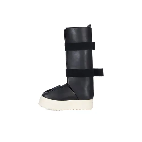 RICK OWENS Женские высокие сапоги, черные, с высоким каблуком