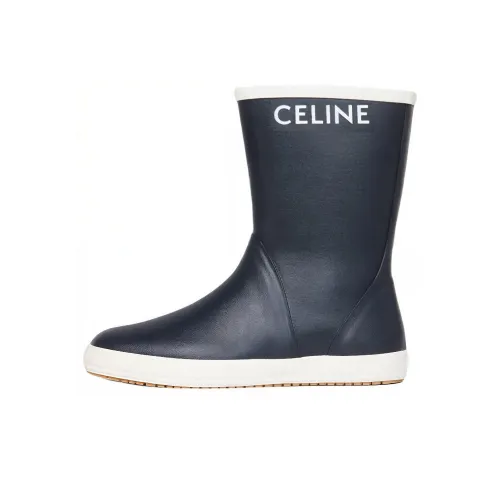 CELINE Ботильоны Женские Морской Синий