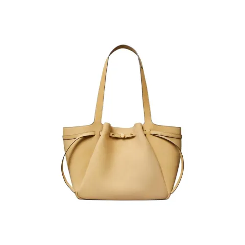 TORY BURCH Romy Bucket Замша Тоут Сумка Сумка для покупок Сумка Сумка через плечо Большая Женская Пшеница