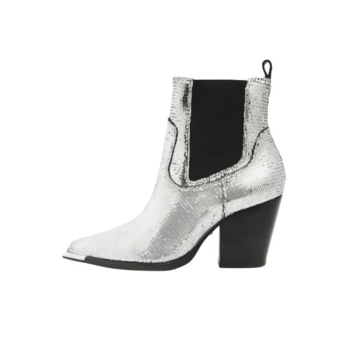 Schutz Короткий Челси 8,3 см Женские Серебряный