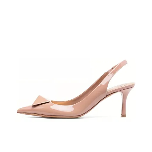 Valentino Узкий каблук Высокие каблуки 7 см Женские Розовый