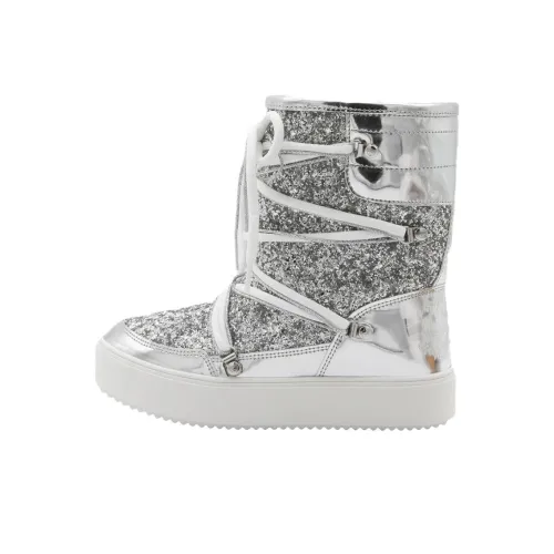 CHIARA FERRAGNI Ботильоны Женские Серебряные Белые