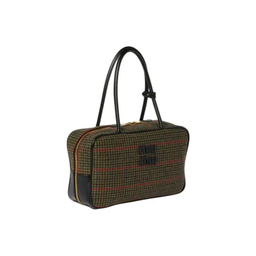 MIU MIU Ткань Сумка Женская Зеленая