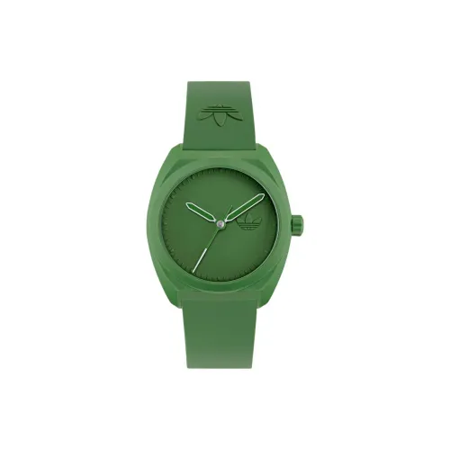 Adidas Originals PROJECT THREE Collection Кварцевые наручные часы механизм ремешок из смолы 42 мм зеленый циферблат унисекс