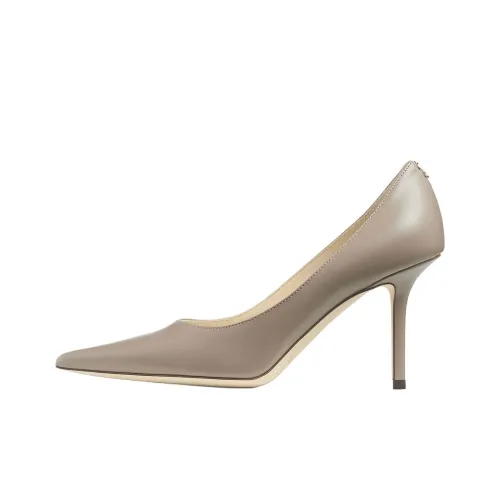 Jimmy Choo LOVE Низкий каблук Высокий каблук 8,5 см Женский Тауповый