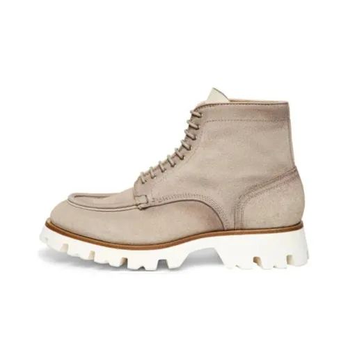 Santoni Alfie Booties Beige Men's