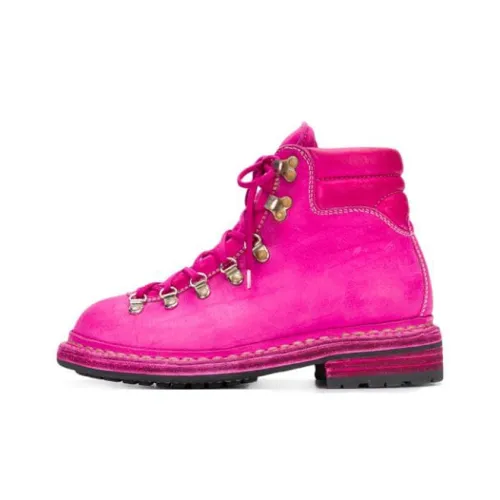 GUIDI Ботильоны Женские Персиково-Красные