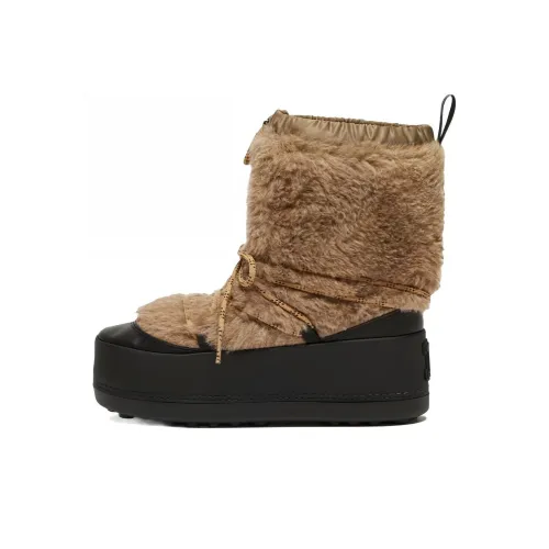 MaxMara Короткие Сноубутсы Женские Коричневые