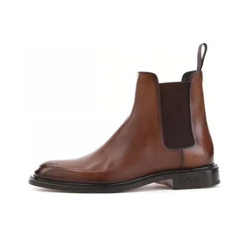 LOUIS VUITTON Fle Ankle Длина Челси Мужской Коричневый