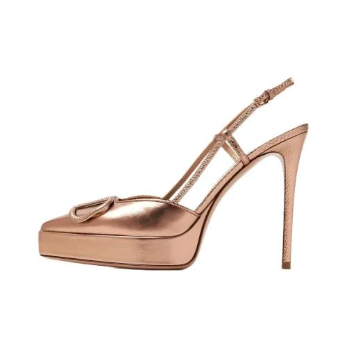Valentino Vlogo Высокие каблуки Металлик Женские