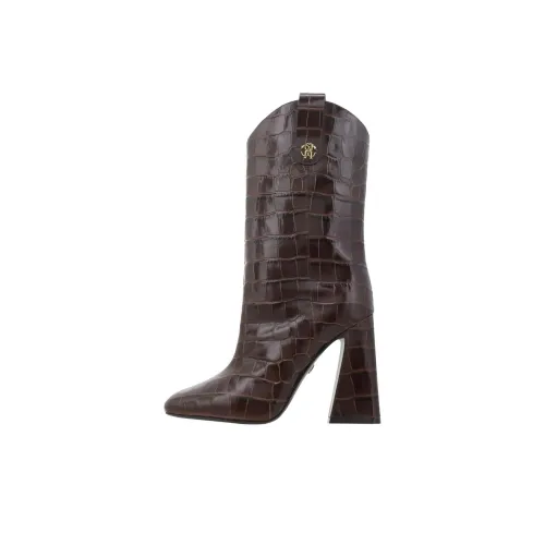 Roberto Cavalli Ботильоны Женские Красный Коричневый