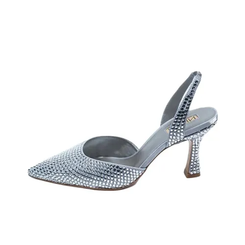 NICOLI Hayley Высокие каблуки 8 см Женские Серебряные