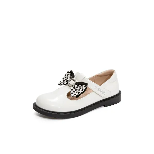 TARANIS Детская кожаная обувь Low Top Ecru Kids