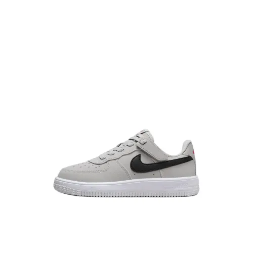 Nike Force 1 Low LV8 EasyOn Slip Resistant Abrasion Resistant Low Топ Детские Скейтбординги Серый белый черный Детский