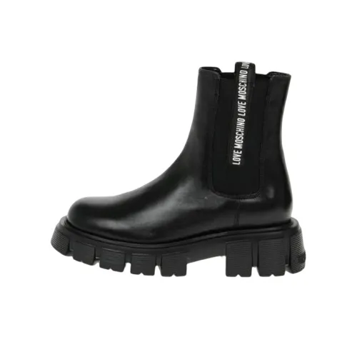 MOSCHINO Короткий Челси Женские Черный