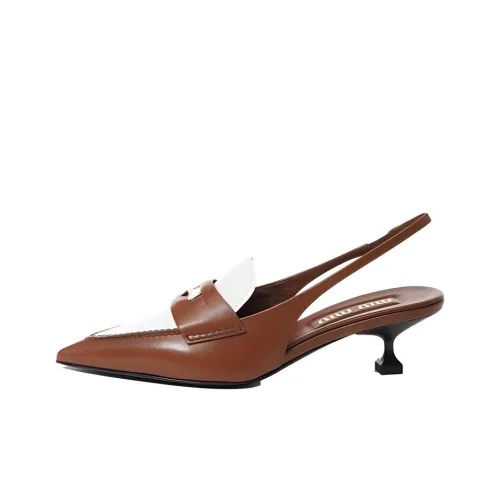 MIU MIU Высокие каблуки Коричневый Женские
