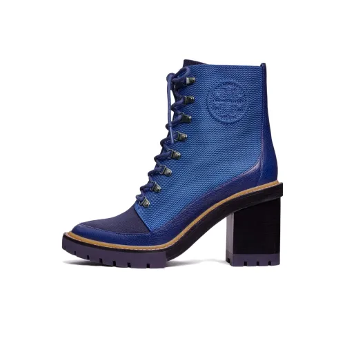 TORY BURCH Miller Watch Lug Booties Women's Blue