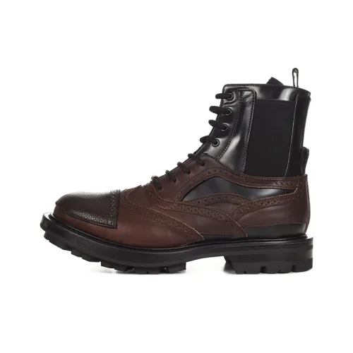 Alexander McQueen Ботильоны Мужские Коричневые Черные