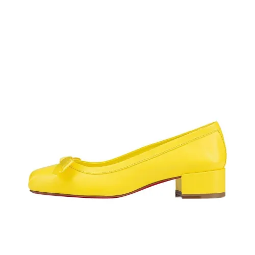 CL Грубый каблук Высокие каблуки 3 см Женские Желтый