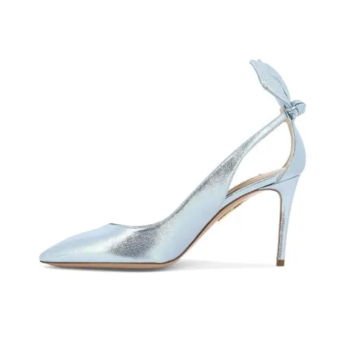 AQUAZZURA Низкий каблук Высокий каблук Женский Светло-синий