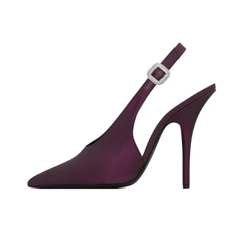SAINT LAURENT Yasmeen Узкий каблук Высокие каблуки 11,5 см Женские Фиолетовый