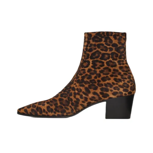 SAINT LAURENT Vassili Ботильоны 6 см Мужской Кофе