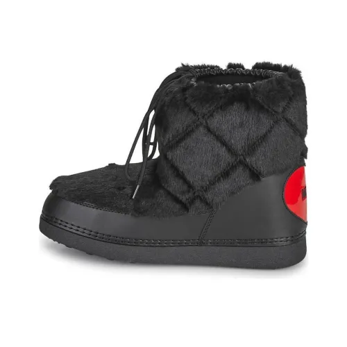 LOVE MOSCHINO Короткие сноубутсы женские черные
