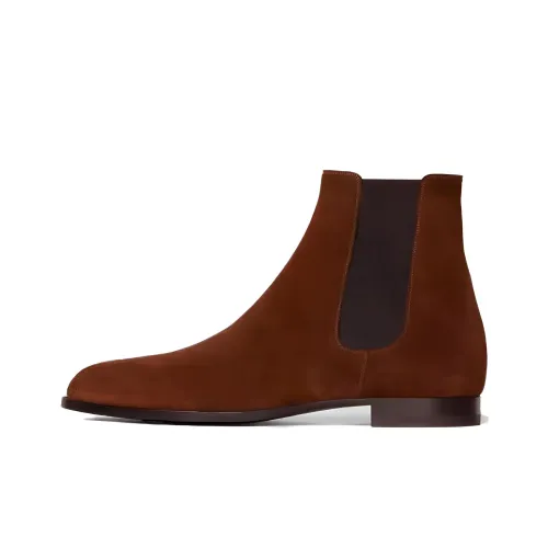 CELINE Короткий Челси Мужской Коричневый