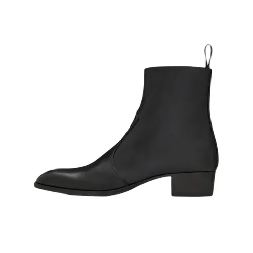 SAINT LAURENT Wyatt Ботильоны 4CM Мужской Черный