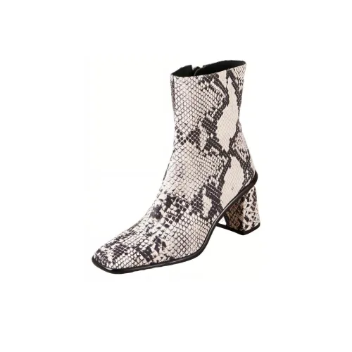 ALOHAS Ботильоны 7,5 см Женские Черный Белый