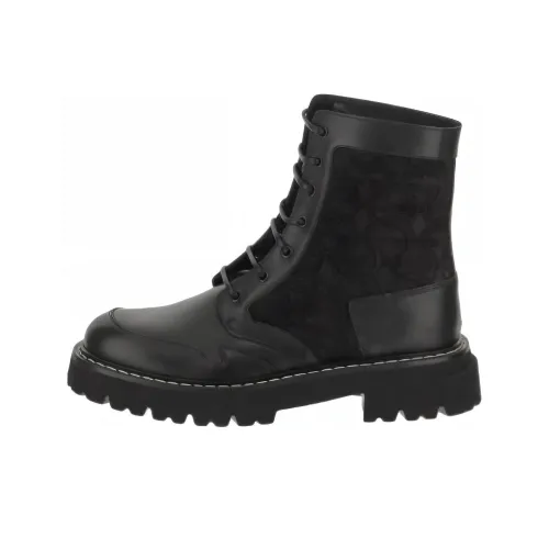 FERRAGAMO Короткие Модные Ботильоны Мужские Черные