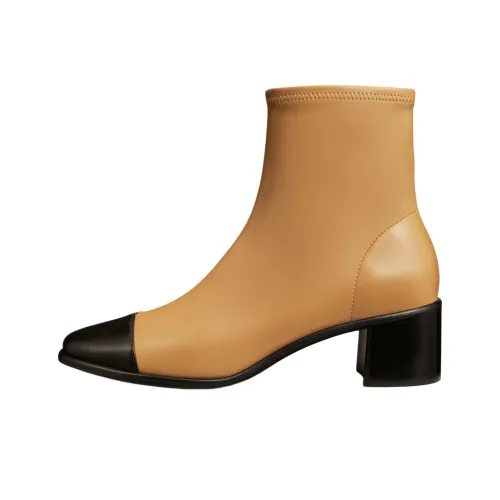 Tory Burch Ботильоны 5 см Женские Цвет имбирного печенья Желтый