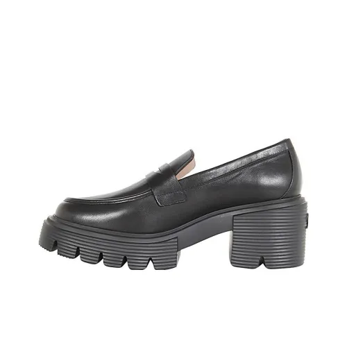 Stuart Weitzman SW Грубый каблук Платформа Обувь Женская Черная