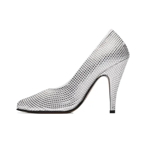 Maison Margiela Tabi Узкий каблук Высокие каблуки 11 см Женские Серебристые