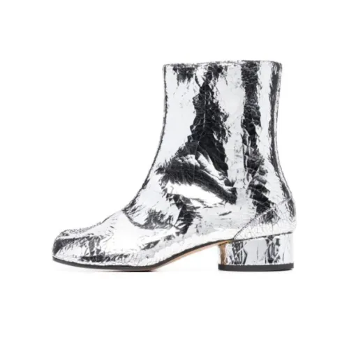 Maison Margiela Tabi Модные ботильоны 3 см Женские Серебристые