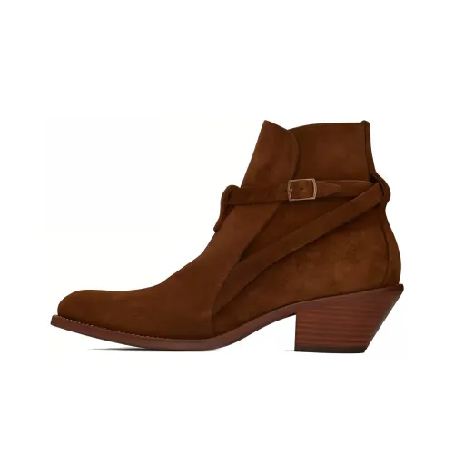 SAINT LAURENT Eastwood Ботильоны Женские Коричневый