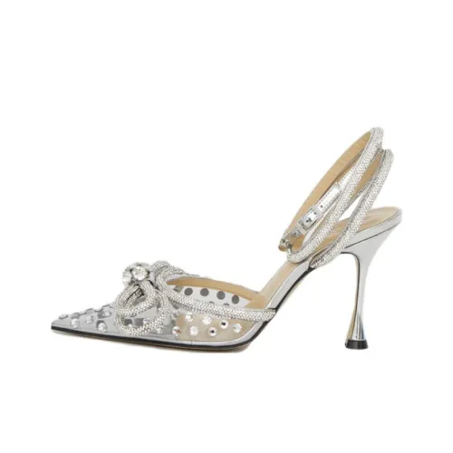 MACH MACH Туфли на высоком каблуке Женские Серебряные