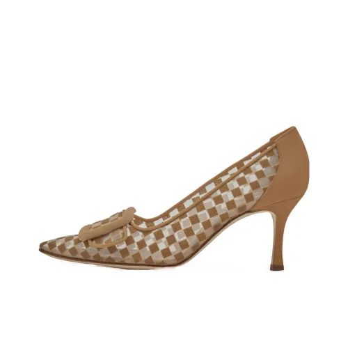 MANOLO BLAHNIK Высокие каблуки Умбра Женские
