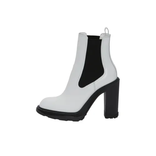 Alexander McQueen Челси 11 см Женские Слоновая кость