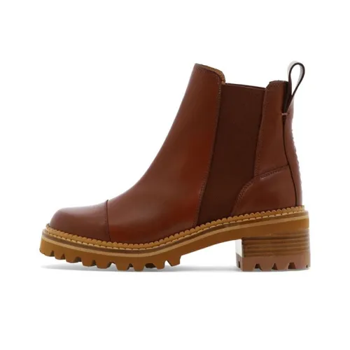 See By Chloe Короткий Челси Женские Коричневый