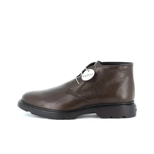 HOGAN H393 Ботильоны Мужские Коричневые