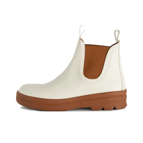 Loro Piana Lakeside Челси Белый-коричневый Женские