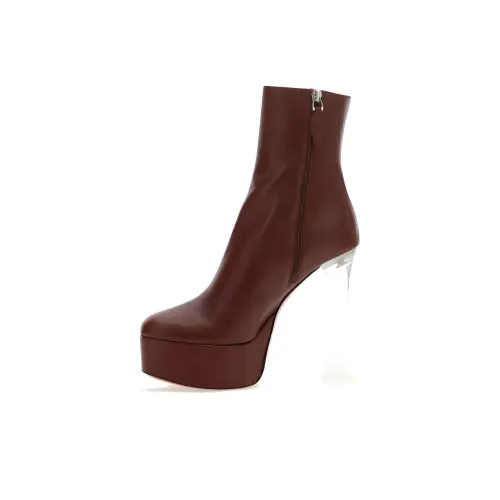 AMINA MUADDI Ботильоны Женские Коричневый