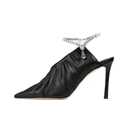 Jimmy Choo Узкий каблук Высокие каблуки 9,5 см Женские Черный