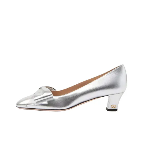 Valentino BOWOW Туфли на высоком каблуке 4,5 см Женские Серебряные