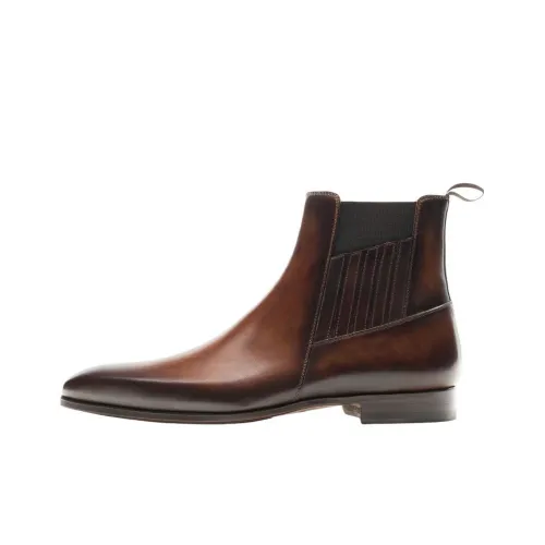 Magnanni Santo Short Chelsea Boot Men Brown Магнани Санто Короткий Челси Бот Мужской Коричневый